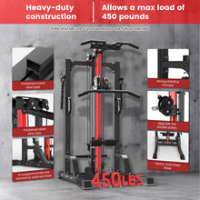 Load image into Gallery viewer, Pull Up Bar Power Tower Dip Station - Black 01
