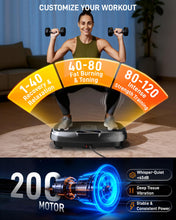 Load image into Gallery viewer, Vibration Plate Exercise Machine, 3D Whole Body Vibration Platform for Lymphatic Drainage and Muscle Recovery, 450-lb Capacity Fitness Machine with Bluetooth Speaker and LED Display for Home Gym