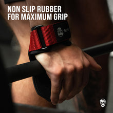 Load image into Gallery viewer, Gymreapers Weight Lifting Grips (Pair) (Red, Large)