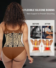 Load image into Gallery viewer, FeelinGirl Workout Waist Trainer Corset Body Shaping Corset for Women Leopard XS