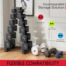 Load image into Gallery viewer, Dumbbell Rack Stand Only, Compatible with Peloton Weights, Ergonomic Weight Rack