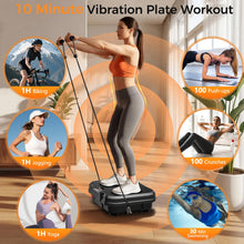 Load image into Gallery viewer, Trekora Vibration Plate Exercise Machine, Curved Vibration Plate for Lymphatic Drainage Weight Loss, 500 Lbs Capacity Shake Platform with 250 speeds Full Body Workout Equipment for Home Women Men