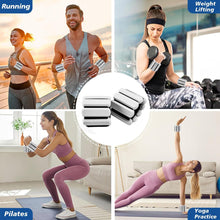 Load image into Gallery viewer, Wrist and Ankle Weights for Women & Men 2 Pack (1lb Each) (Grey)