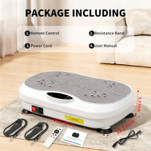 Load image into Gallery viewer, XIHEIMA Vibration Plate Exercise Machine for Lymphatic Drainage, Whole Body Fitness Workout Equipment Stand Shake Board Sport Gym for Weight Loss Fat Burner for Women Men (White)
