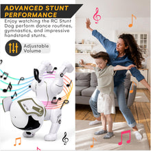 Load image into Gallery viewer, Top Race Robot Dog - Interactive RC Dog Toy with Gesture & Adventure Modes, Programming Treats, Rechargeable - White