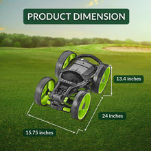 Load image into Gallery viewer, Caddytek Explorer V8 Golf Push Cart - Superlite 4 Wheel Aluminum Foldable Cart with Adjustable Front Wheel Width, Foot Brake, Cooler Basket, Umbrella Holder, Drink Holder, Scorecard Console