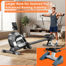 Load image into Gallery viewer, pooboo Rowing Machines for Home - Black-White