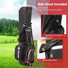 Load image into Gallery viewer, ULTIMATE 14-Way Golf Stand Bag, Portable Golf Bag w/ 6 Pockets,Cooler Bag & Waterproof Valuable Pocket, Rain Hood, Ergonomic Dual Strap System & Carrying Handles, 5 LBS Lightweight for Adults (Red)