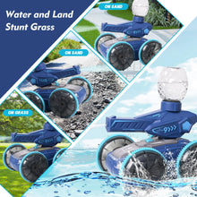 Load image into Gallery viewer, Amphibious Remote Control Truck, Shoot Water Tank RC Cars for Boys, 2.4G Off Road Hand Controlled