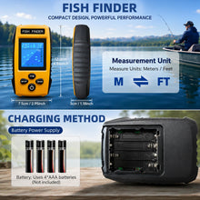 Load image into Gallery viewer, Portable Fish Finder, Handheld Depth Finder with Sonar Transducer