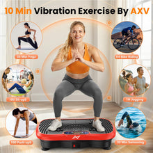 Load image into Gallery viewer, AXV Vibration Plate Fitness Platform Exercise Machine Vibrating Shaking Full Body Shaker Workout Vibrate Stand Shake Board Sport for Weight Loss Fat Burner for Gym Home Office