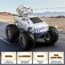 Load image into Gallery viewer, 2-in-1 Trucks Toy-1/16 Remote Control Monster Trucks Toy, Amphibious 4WD All Terrain Off-Road Waterproof Pickup, 2.4GHZ Vehicles