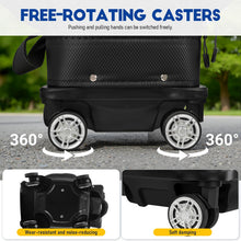 Load image into Gallery viewer, Golf Travel Bag with 360° Swivel Wheels, Retractable Hard Top, Hold 13Clubs
