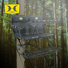 Load image into Gallery viewer, Hawk Big Denali 2 Man Climbing Tree Stand, 18 Foot Deer Hunting Ladderstand