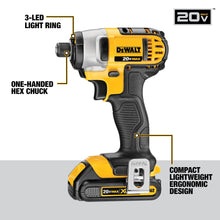 Load image into Gallery viewer, DEWALT 20V MAX Power Tools, 9 Cordless Tool Combo, Impact and Drill Driver, Oscillating Tool, Grinder,Circular and Reciprocating Saw,Right Angle Drill,Speaker,LED Light, 2 Batteries,Charger (DCK940D2)