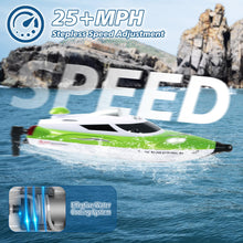 Load image into Gallery viewer, RC Boat-Remote Control Boat for Adults-High Speed 35+ KPH for Pool-Toys for Ages 8-13 (Green)