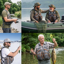 Load image into Gallery viewer, Gonex Fly Fishing Vest for Men Women, Trout, Adjustable Size, 18 Pockets
