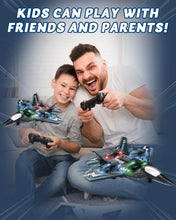 Load image into Gallery viewer, Boys and Girls, Jet with LED Lights 360° Flip, 2 Rechargeable Batteries Easter Gift