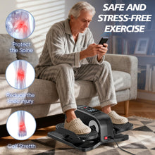 Load image into Gallery viewer, Under Desk Elliptical Machine Elliptical Leg Exerciser as Seen on TV for Senior with Remote Control Portable Quiet Electric Seated Pedal Exerciser with 12 Adjustable Speed