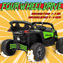Load image into Gallery viewer, 24V Ride on Toys for Big Kids,Kids Electric Ride on Car UTV 4WD/2WD,High Speed Power Wheels with EVA Rubber Tires-Green