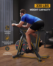 Load image into Gallery viewer, MERACH Exercise Bike, Brake Pad Stationary Bike with Exclusive App-Red