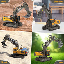 Load image into Gallery viewer, Remote Control Excavator Toys for Boys 8-12 Kids Best Gift Ideas, Rechargeable RC Construction Excavators