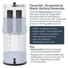 Load image into Gallery viewer, Travel Berkey Gravity-Fed Water Filter with 2 Black Berkey Elements–Enjoy Potable Water While Camping, RVing, Off-Grid, Emergencies, Every Day at Home