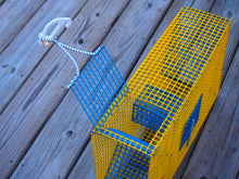 Load image into Gallery viewer, OceanBuilt Bull Minnow & Baitfish Trap – Small 20" x 12" x 6" Live Bait Trap – 0.5" Mesh PVC Coated Wire Trap with Dual Throats – Heavy Duty Saltwater Bait Fish Trap