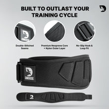 Load image into Gallery viewer, DMoose Fitness Weight Lifting Belt (Black 2.0)
