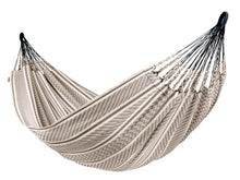 Load image into Gallery viewer, LA SIESTA Flora Classic Cotton Hammock & CasaMount Suspension Kit for Walls, Ceilings & Square Beams - Indoor Outdoor Large 2 Person Double Hammock, Zebra