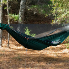 Load image into Gallery viewer, KAMMOK Mantis Hammock, All Seasons, Mosquito Net, Storage Bag, Camping, Outdoor Activities - Pine Green