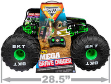 Load image into Gallery viewer, Monster Jam, Official Mega Grave Digger All-Terrain Remote Control Monster Truck with Lights, 1:6 Scale, Kids Toys