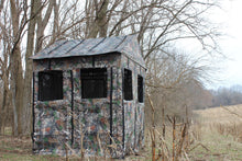 Load image into Gallery viewer, Deluxe 5'x5' 2-3 Person Hunting Blind 360 Degree See Through Fabric, Heavy Duty Metal Frame Deer Hunting Blinds