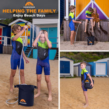 Load image into Gallery viewer, Ridgewinder Portable Shower for Camping with Dry Bag - Camp Shower with Rechargeable Battery and Included 10L Dry Bag for Water Storage. Complete Camping Shower in a Bag (+Sprayer Attachment).