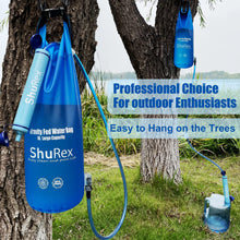 Load image into Gallery viewer, ShuRex 6L Gravity Fed Water Filtration System with Adjustable Tree Strap