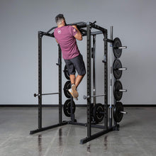 Load image into Gallery viewer, REP Fitness PR-1100 Power Rack + Dip Attachment + Lat Pulldown + Weight Storage + AB-3000 Bench