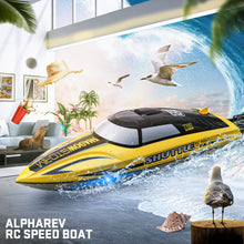 Load image into Gallery viewer, RC Boat - R208 20+ MPH Fast Remote Control Boat for Pool & Lake, 2.4GHz RC Boats for Adults & Kids with Rechargeable Battery