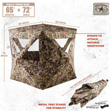 Load image into Gallery viewer, Rig'Em Right Outdoors HydeOut XL Blind, Optifade Subalpine