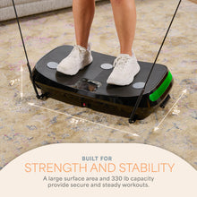 Load image into Gallery viewer, Lifepro Rumblex 4D Curved Vibration Plate Exercise Machine — Triple Motor, 7 Modes & 60 Speeds Vibrating Platform Machine — Full Body Vibration Plate for Lymphatic Drainage & at Home Workout