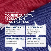 Load image into Gallery viewer, Standard Golf Single American Flag Golf Pin Flag