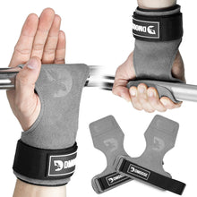 Load image into Gallery viewer, DMoose Fitness Weight Lifting Grips - (Gray)