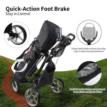 Load image into Gallery viewer, Caddytek CaddyLite One Swivel V8 Golf Push Cart - 3 Wheel Lightweight Folding Trolley with 360° Swivel Front Wheel, Cooler Basket, Umbrella and Drink Holder, Adjustable Handle
