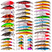 Load image into Gallery viewer, BAIKALBASS Bass Fishing Lures Kit Set Topwater Hard Baits Minnow Crankbait Pencil VIB Swimbait for Bass Pike Fit Saltwater and Freshwater (480-48pcs)