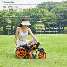 Load image into Gallery viewer, FLAGTAG Golf Push Cart 3 Wheel with 360 Swivel Front Wheel,Lightweight and Foldable Walking Golf Cart,One-Click Foldable,with Foot Brake