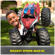 Load image into Gallery viewer, Monster Jam Marvel Mega Spider-Man RC Monster Truck, All-Terrain, Over 2 Feet Long, 1:6 Scale, Super Hero