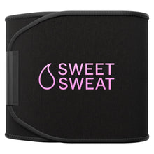 Load image into Gallery viewer, Sweet Sweat Waist Trimmer Extra-Coverage (XC) - Premium Sweat Enhancing Fitness Band with More Belly Coverage - Adjustable Fit · Latex-Free Neoprene · More Coverage - Pink Logo (Small)