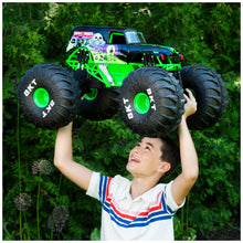 Load image into Gallery viewer, Monster Jam, Official Mega Grave Digger All-Terrain Remote Control Monster Truck with Lights, 1:6 Scale, Kids Toys