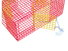 Load image into Gallery viewer, OceanBuilt Baitfish & Pinfish Traps – Durable Wire Fishing Traps – Multiple Mesh Sizes, Trap Sizes & Buoy Kit Options (1" Mesh – Large – Pinfish w/Buoy Kit)