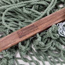Load image into Gallery viewer, Hatteras Hammocks Deluxe Meadow Duracord Rope Hammock with Free Extension Chains & Tree Hooks, Handcrafted in The USA, 450 LB Weight Capacity, 13 ft. x 60 in