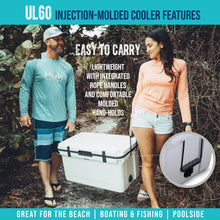 Load image into Gallery viewer, ENGEL 60 QT Ultra-Light Injection Molded Cooler - Ice Chest Keeps Ice up to 7 Days - Large Cooler Includes Wire Basket, Divider and Built-in Bottle Opener - Blue with Dark Grey Interior (Blue)